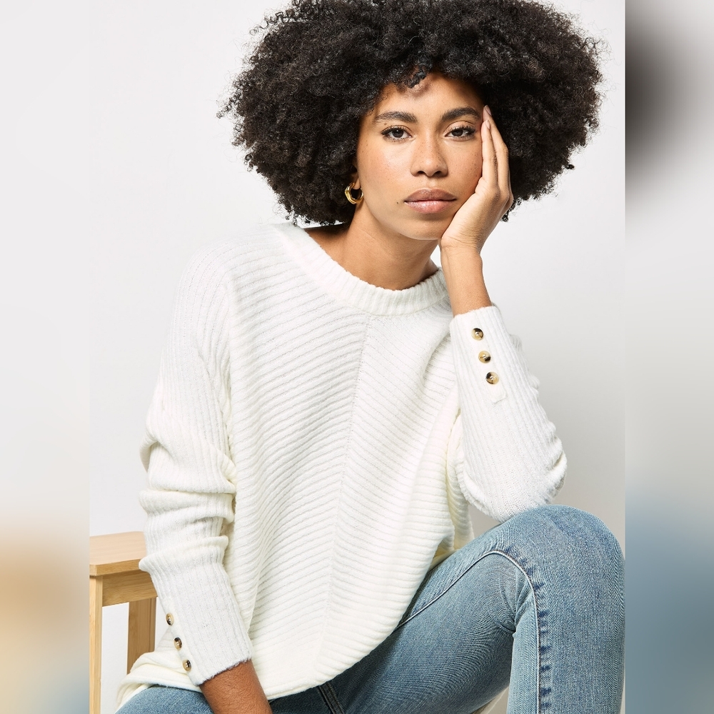Chevron Crew Neck Jumper / Sweater